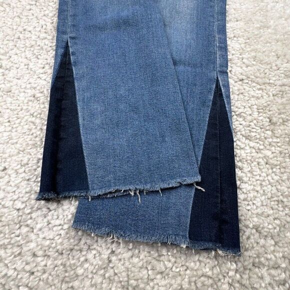 FRAME Le Crop Mini Boot Jean Raw Hem Austin Wash - Picture 7 of 11